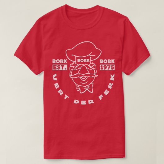 Schwedischer Koch Bork Bork Bork T-Shirt (Design vorne)