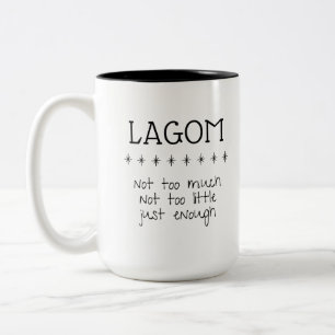 Schwedischer Lagom-Becher Zweifarbige Tasse