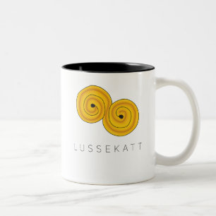 Schwedischer Lussekatt Lucia Zweifarbige Tasse