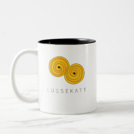 Schwedischer Lussekatt Lucia Zweifarbige Tasse