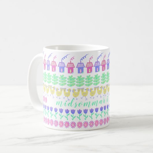 Schwedischer Sommer Kaffeetasse (Vorderseite Links)