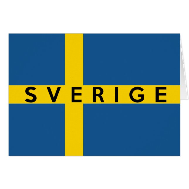 schwedischer Textname des Schweden sverige (Vorderseite (Horizontal))