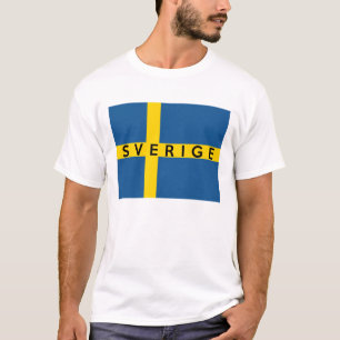 schwedischer Textname des Schweden sverige T-Shirt
