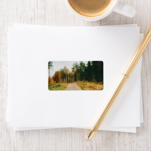 Schwedischer Urwald Adressaufkleber (Insitu)