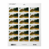 Schwedischer Urwald Adressaufkleber (Vorne)