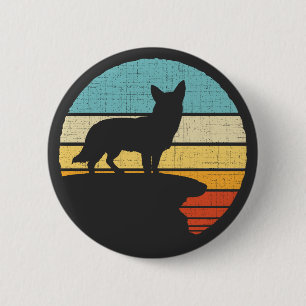 Schwedischer Vall Besitzer Retro Vintag Hund Welpe Button
