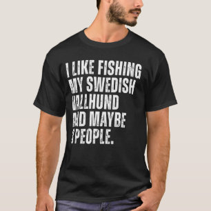 Schwedischer Vallhund Eigentümer Angeln Lover Funn T-Shirt