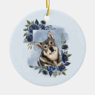 Schwedischer Vallhund Keramik Ornament