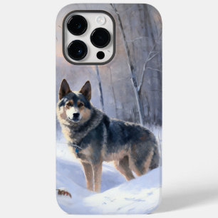 Schwedischer Vallhund Lass es schneien Weihnachten Case-Mate iPhone 14 Pro Max Hülle