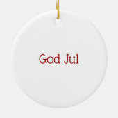 Schwedischer WeihnachtsGnome Keramik Ornament (Hinten)