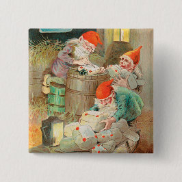 Schwedischer Weihnachtsmann (von Jenny Nyström) Button