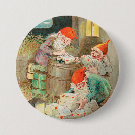 Schwedischer Weihnachtsmann (von Jenny Nyström) Button