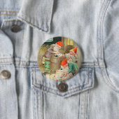 Schwedischer Weihnachtsmann (von Jenny Nyström) Button (Beispiel)