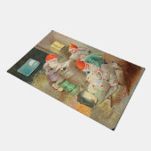 Schwedischer Weihnachtsmann (von Jenny Nyström) Fußmatte (Schrägansicht)