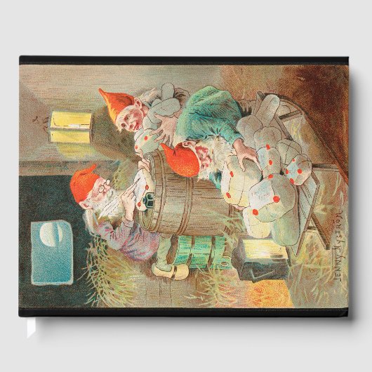 Schwedischer Weihnachtsmann (von Jenny Nyström) Gästebuch (Vorderseite)