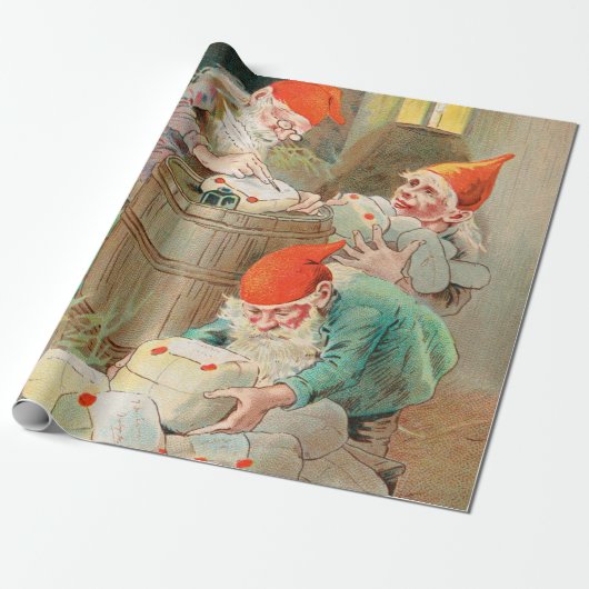 Schwedischer Weihnachtsmann (von Jenny Nyström) Geschenkpapier (Ungerollt)