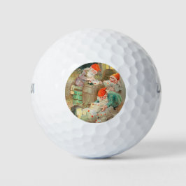 Schwedischer Weihnachtsmann (von Jenny Nyström) Golfball
