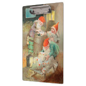 Schwedischer Weihnachtsmann (von Jenny Nyström) Klemmbrett (Links)