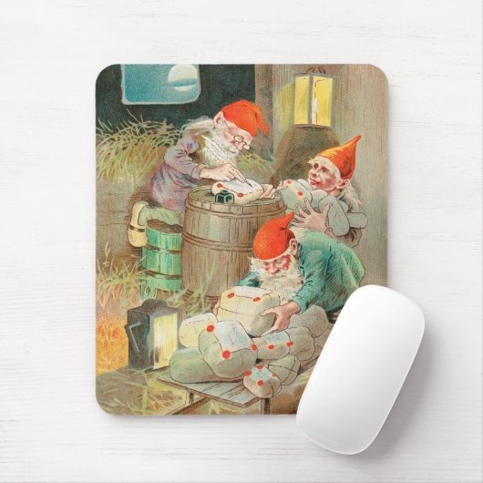 Schwedischer Weihnachtsmann (von Jenny Nyström) Mousepad (Mit Mouse)