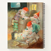 Schwedischer Weihnachtsmann (von Jenny Nyström) Notizblock (Rückseite)