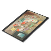 Schwedischer Weihnachtsmann (von Jenny Nyström) Notizblock (angewinkelt)