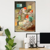 Schwedischer Weihnachtsmann (von Jenny Nyström) Poster (Heimbüro)