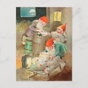 Schwedischer Weihnachtsmann (von Jenny Nyström) Postkarte