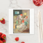 Schwedischer Weihnachtsmann (von Jenny Nyström) Serviette (Beispiel)