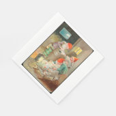 Schwedischer Weihnachtsmann (von Jenny Nyström) Serviette (Ecke)