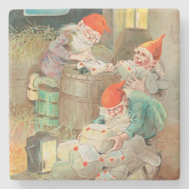 Schwedischer Weihnachtsmann (von Jenny Nyström) Steinuntersetzer