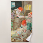 Schwedischer Weihnachtsmann (von Jenny Nyström) Strandtuch (Vorderseite)