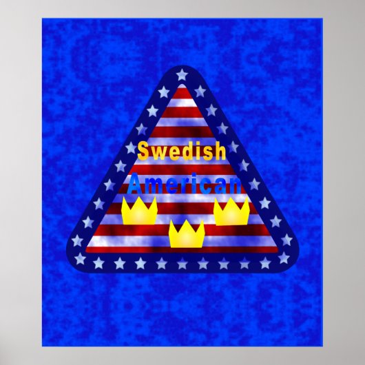 Schwedisches amerikanisches Poster (Vorne)