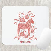 Schwedisches Dala Horse Personalisiert Mousepad