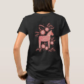 Schwedisches Dala Horse Personalisiert T-Shirt (Rückseite)