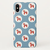 Schwedisches Dala Horse skandinavisches Design Case-Mate iPhone Hülle (Rückseite)