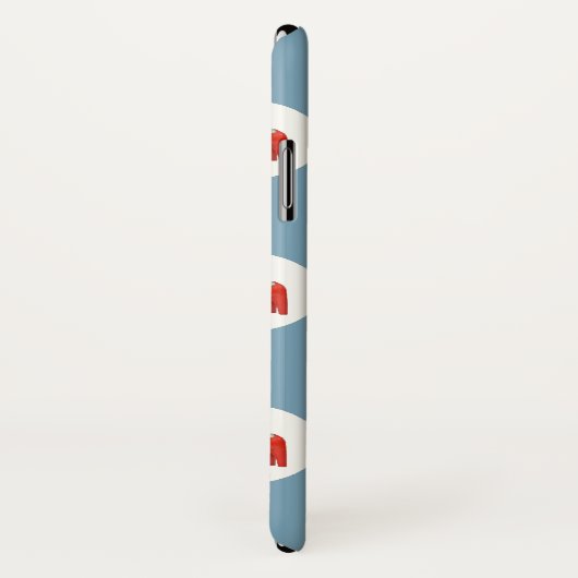 Schwedisches Dala Horse skandinavisches Design Case-Mate iPhone Hülle (Hinten/Rechts)