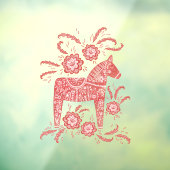 Schwedisches Dala Pferd Fensteraufkleber (Blatt 3)