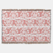 Schwedisches Dala Pferd rot und weiß Decke (Vorderseite)