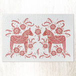Schwedisches Dala Pferd rot und weiß Puzzle<br><div class="desc">Ein traditionelles schwedisches Dala Horse Design in Rot und Weiß. Ideal für die Winterferien. Originelle Kunst von Nic Squirrell.</div>