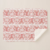 Schwedisches Dala Pferd rot und weiß Sherpadecke (Vorderseite (Horizontal))