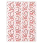 Schwedisches Dala Pferd rot und weiß Tischdecke (Vorderseite)