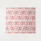 Schwedisches Dala Pferd rot und weiß Wandteppich (Vorderseite (Horizontal))