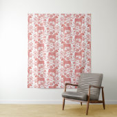 Schwedisches Dala Pferd rot und weiß Wandteppich (Beispiel)