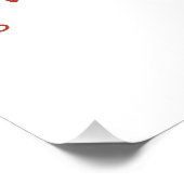 Schwedisches Dala Pferd Rot und Weiße Volkskunst K Fotodruck (Ecke)