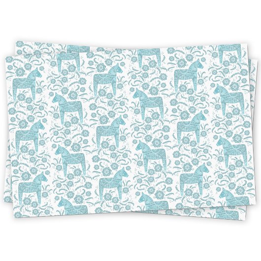 Schwedisches Dala Pferd Seidenpapier