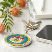 Schwedisches Erbe-Emblem Schlüsselanhänger (Seite)