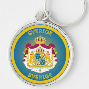 Schwedisches Erbe-Emblem Schlüsselanhänger