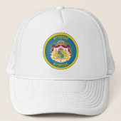 Schwedisches Erbe-Emblem Truckerkappe (Vorderseite)