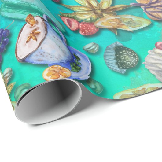 Schwedisches Fika inspiriert Packpapier (Rolleneckpunkt)