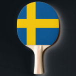 Schwedisches Flaggen-Klingeln pong Paddel für Tischtennis Schläger<br><div class="desc">Schwedisches Flaggen-Klingeln pong Paddel für Tischtennis. Flagge von Schweden. Sportspiel-Geschenkidee für Mannfrauen und -kinder. Landsymbol.</div>